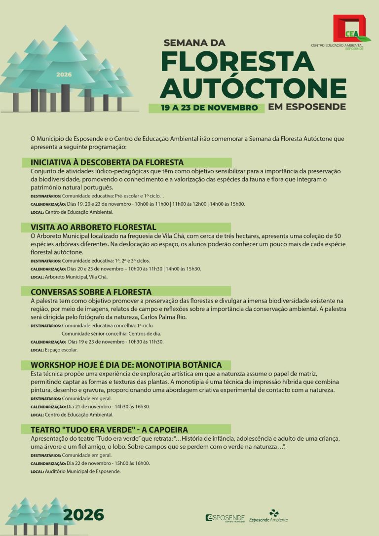 Programa Global da Semana da Floresta Autóctone 2026 | 19 a 23 novembro 1 semana da floresta autoctone