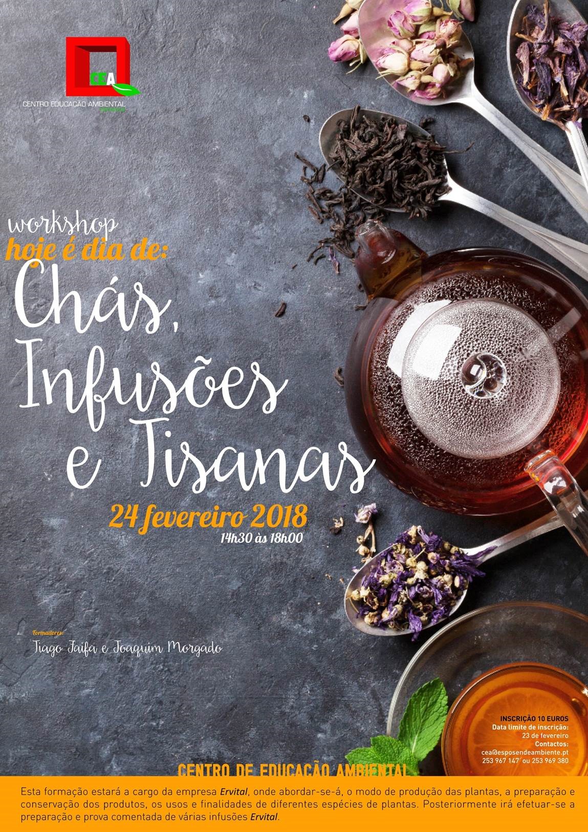 Workshop Hoje é dia de: Chás, infusões e tisanas - Centro de Educação Ambiental de Esposende 3 cha